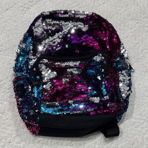 Sequin Mini Backpack in Multicolor